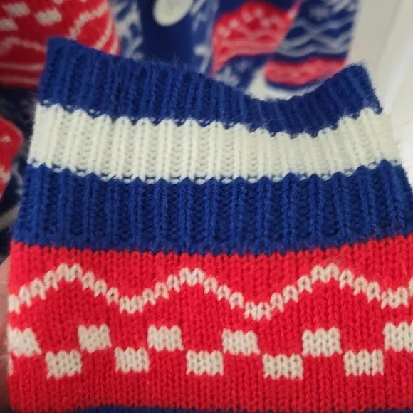 Blue and Red Christmas Sweater - Picture 2 of 13